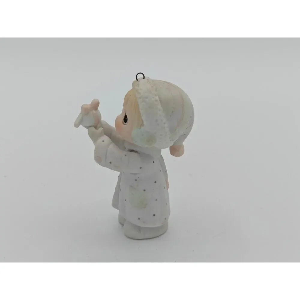 Precious Moments Im Sending You A White Christmas 112372 Enesco 1987 Ornament